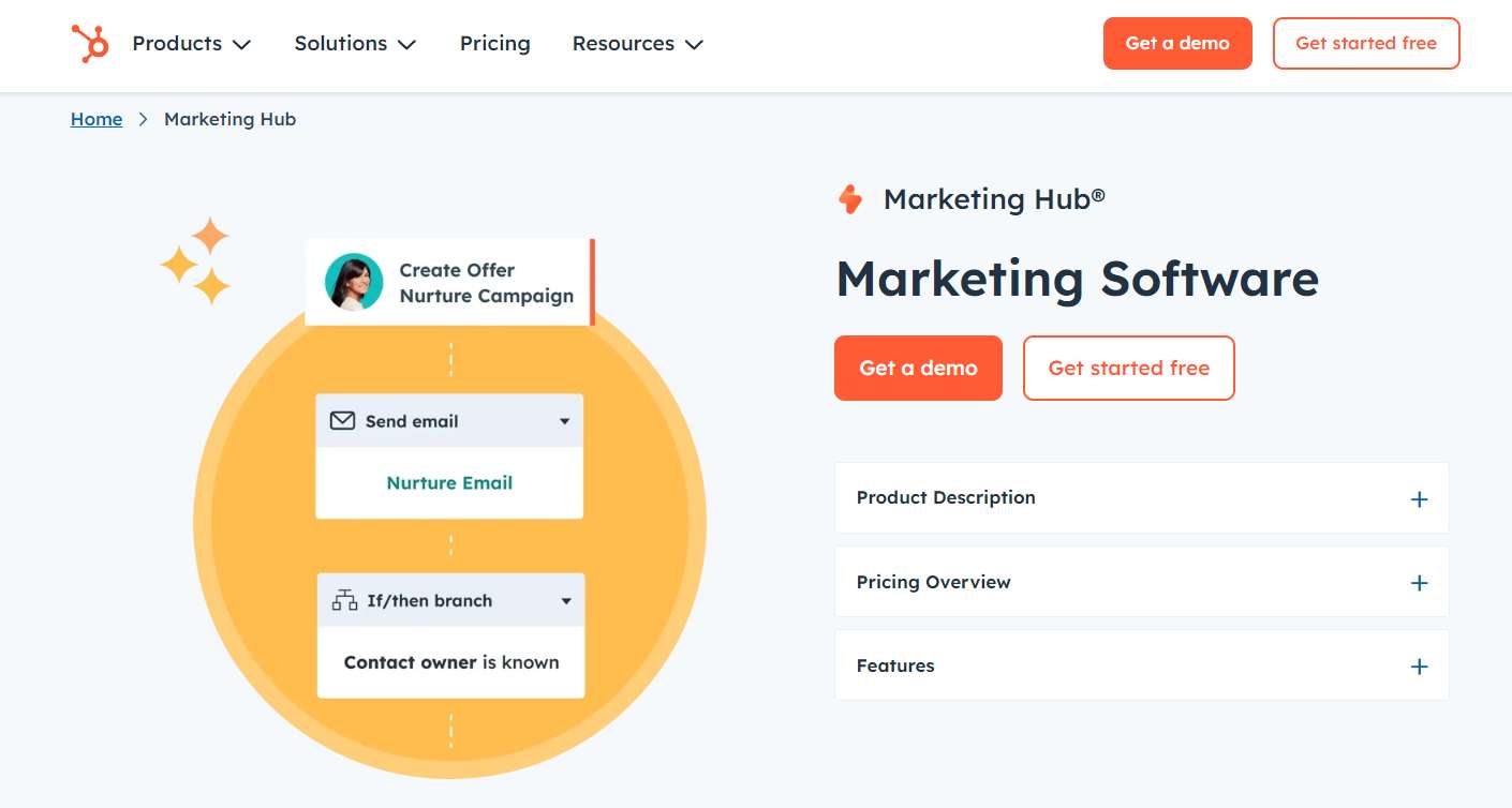 HubSpot 的营销中心